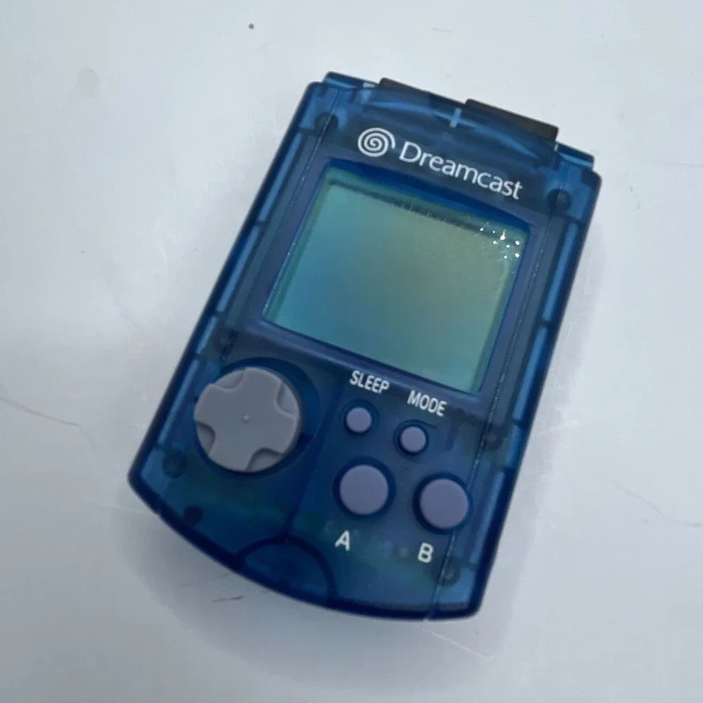 Visual Memory Unit HKT-7000 Translucent Blue VMU Memory Card (Sega Dreamcast)